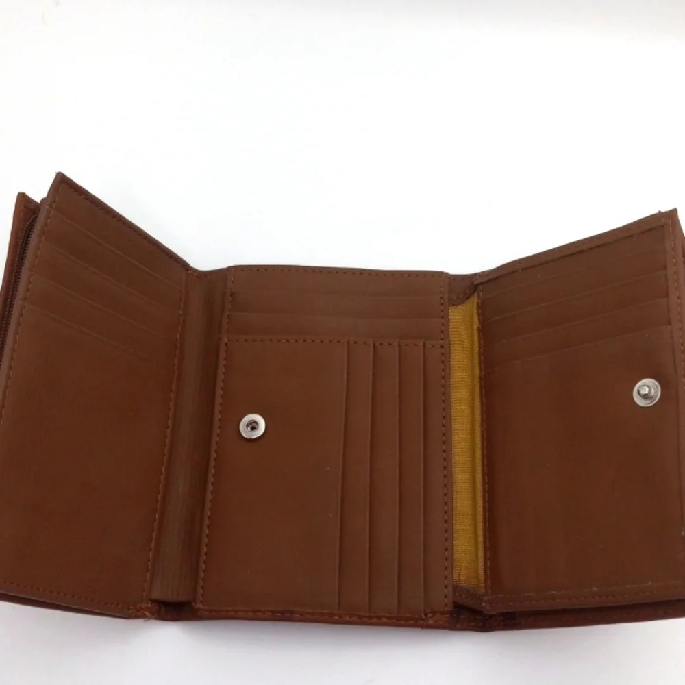 ROLFS VINTAGE GENUINE LEATHER CARD COIN TRIPOD WALLET